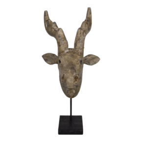 Rendier op voet, hout 30x19x39cm