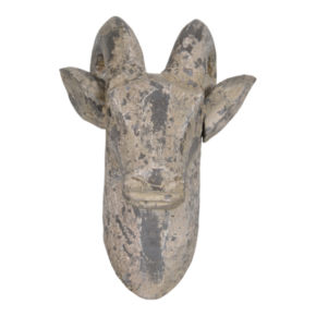 Steenbok, hout 17x19x26cm