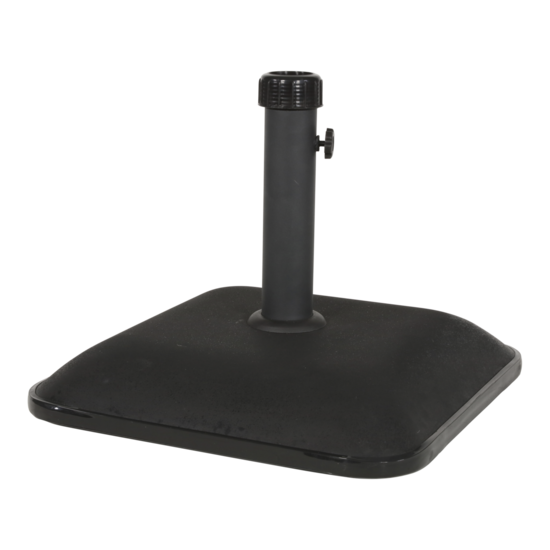 Parasolvoet beton, zwart/antraciet 25 kg