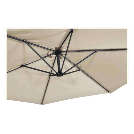 Zweefparasol Gemini, 3 meter, ecru - Afbeelding 3