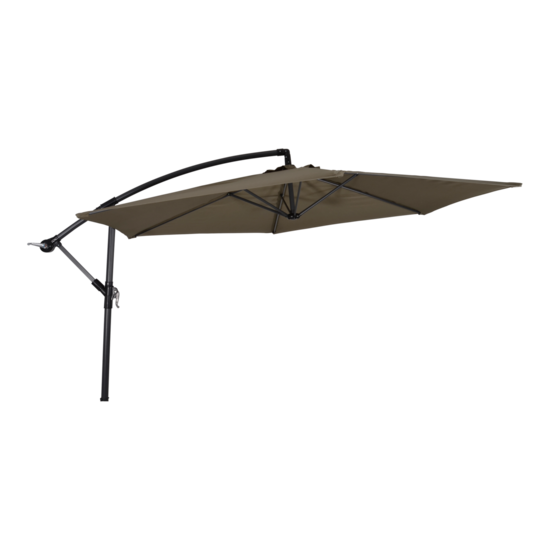 Zweefparasol Gemini, 3 meter, taupe