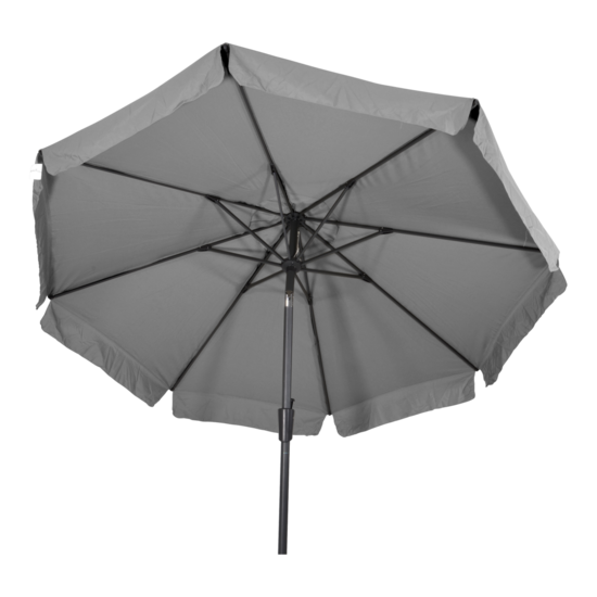 Parasol Libra, grijs 3 meter, knikbaar - Afbeelding 2
