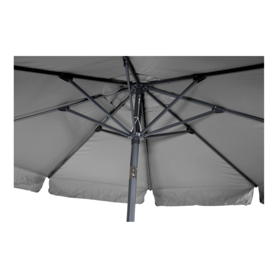 Parasol Libra, grijs 3 meter, knikbaar - Afbeelding 4
