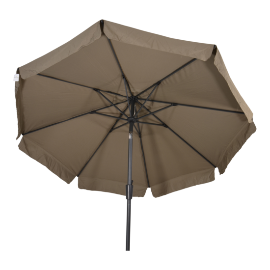 Parasol Libra, taupe, 3 meter, knikbaar - Afbeelding 2