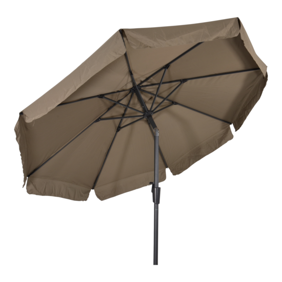 Parasol Libra, taupe, 3 meter, knikbaar - Afbeelding 3