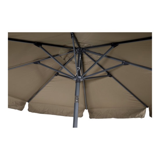 Parasol Libra, taupe, 3 meter, knikbaar - Afbeelding 4