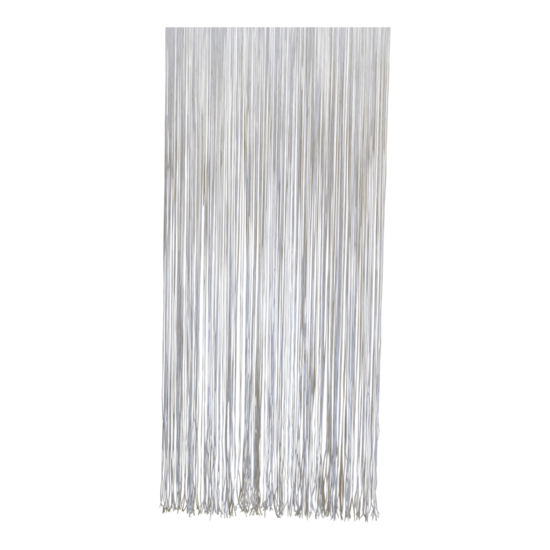 Deurgordijn PVC Spaghetti wit / transparant, 100x230 cm