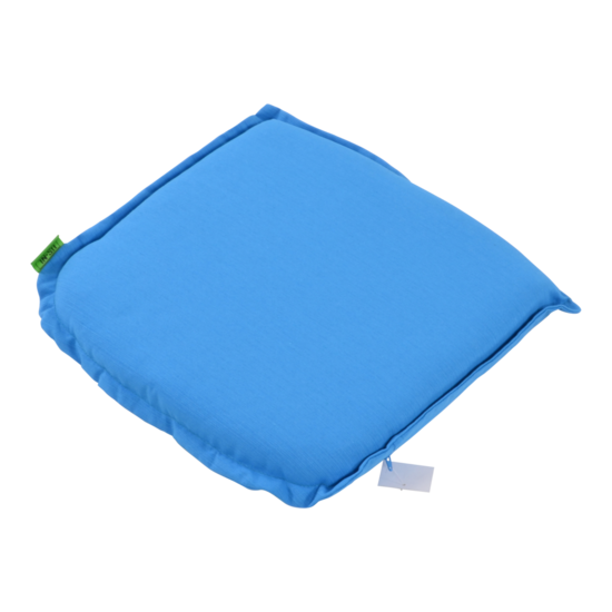 Zitkussen Boston Clear Blue, lengte 46 cm, breedte 47 cm - Afbeelding 2