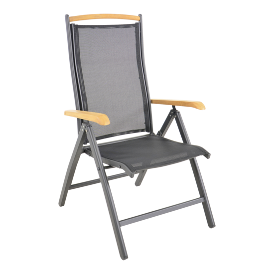 Standenstoel Monza zwart, set a 2 stuks