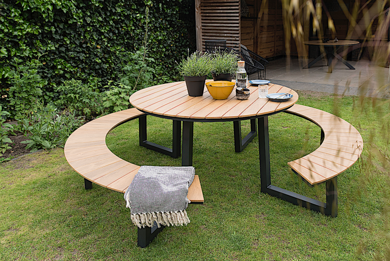 Picknickset Arezzo rond, 141 x 75 cm - Afbeelding 3