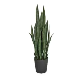 Kunstplanten Sansevieria vrouwentong 105cm groen