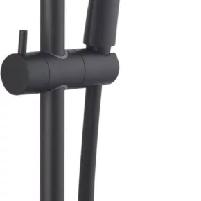 Saqu Sade doucheset met handdouche 3 straalsoorten 65cm mat zwart