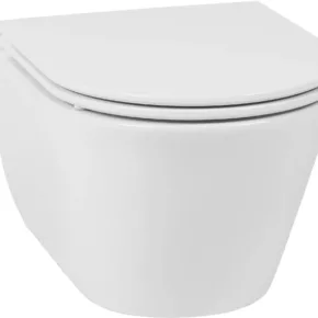 Saqu Wash randloos hangtoilet met bidet-functie en toiletbril Wit