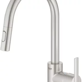 Grohe Feel Quickfix keukenmengkraan RVS