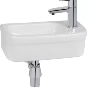 Grohe Euro Keramiek Fontein 37x18 cm met Kraangat en Overloop Wit
