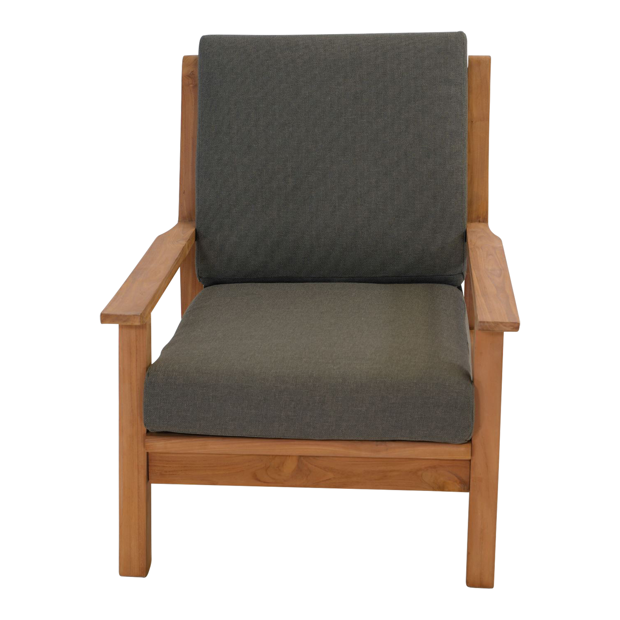 Loungestoel teak, incl. kussen - Afbeelding 7