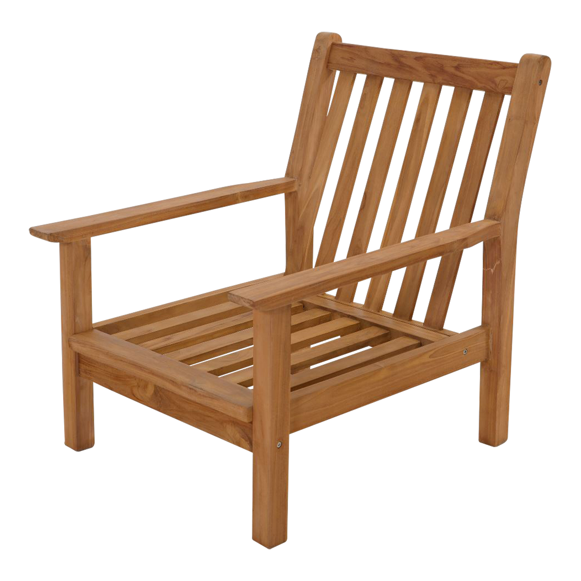 Loungestoel teak, incl. kussen - Afbeelding 9