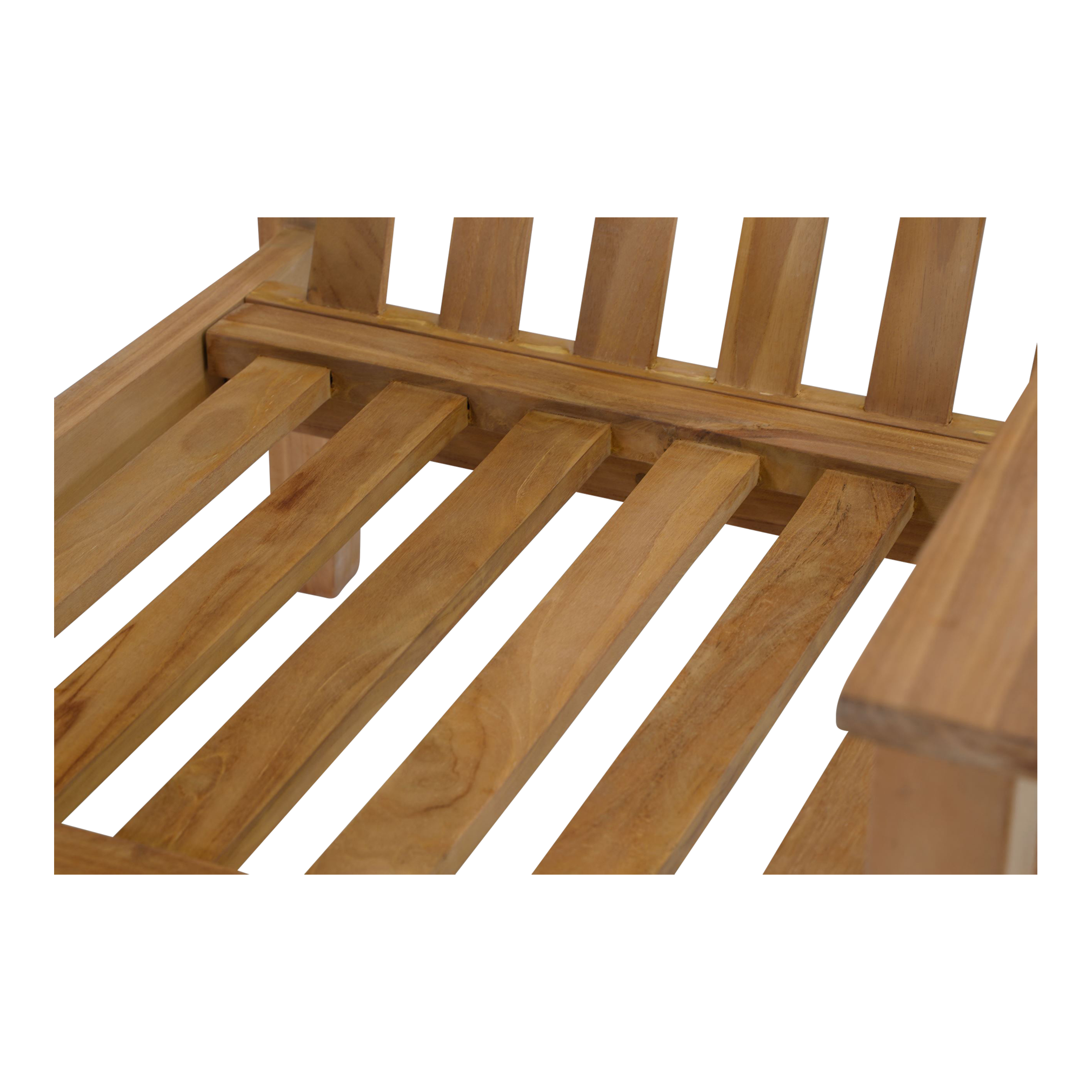 Loungestoel teak, incl. kussen - Afbeelding 5