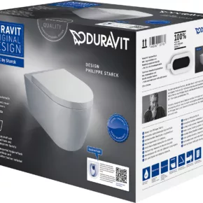 Duravit Me By Starck hangtoilet incl. toiletbril met HygieneFlush 37x57x35,5cm Wit
