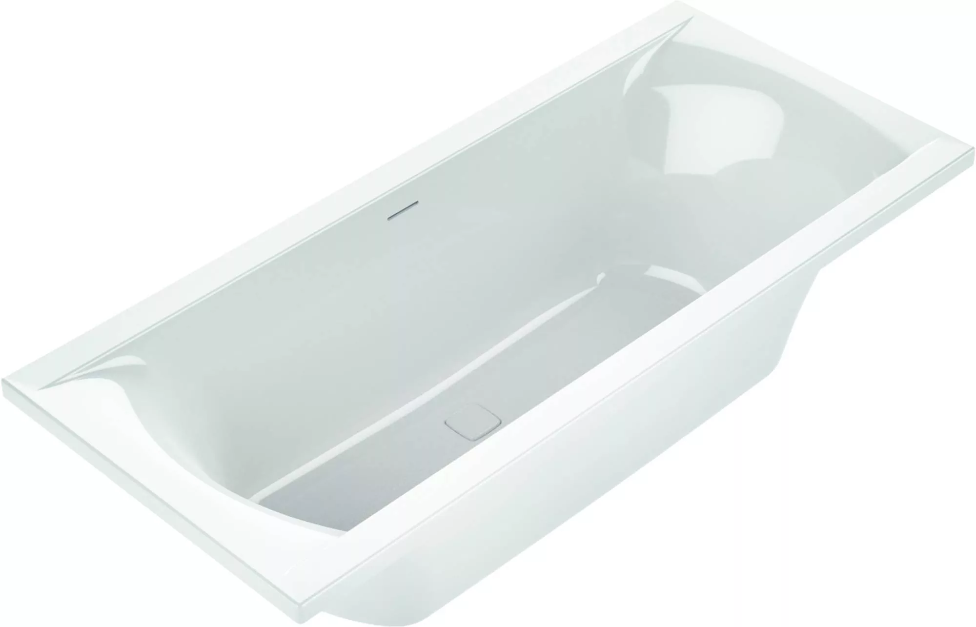 Ben Naria design ligbad 170x75cm Glanzend wit
