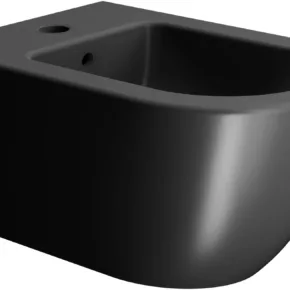 Ben Segno Wandbidet Verdekte ophanging 55x36cm Mat Zwart Xtra Glaze