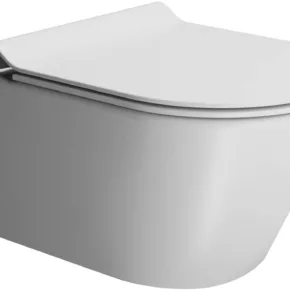 Ben Stelvio hangtoilet 36x55x34,5cm met Xtra glaze+ en Free flush Mat wit