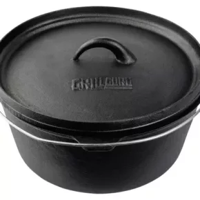Grill Guru Cast Iron Dutch Oven Large