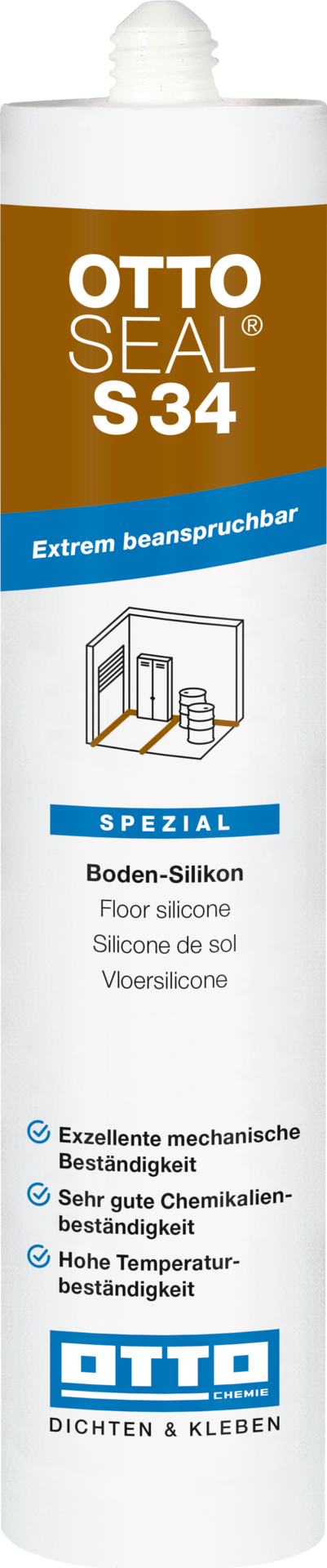 OTTO Ottoseal S34 Silicone voor vloervoegen 310ml