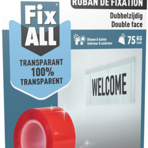 Soudal Fix All Dubbelzijdig Montagetape Transparant 1,5m Rol