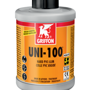 Griffon UNI-100 Hard PVC-Lijm Flacon met borstel