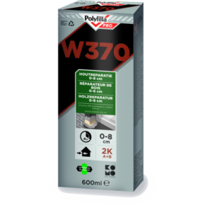 Polyfilla W370 2K Sneldrogende Houtreparatiepasta 600ml