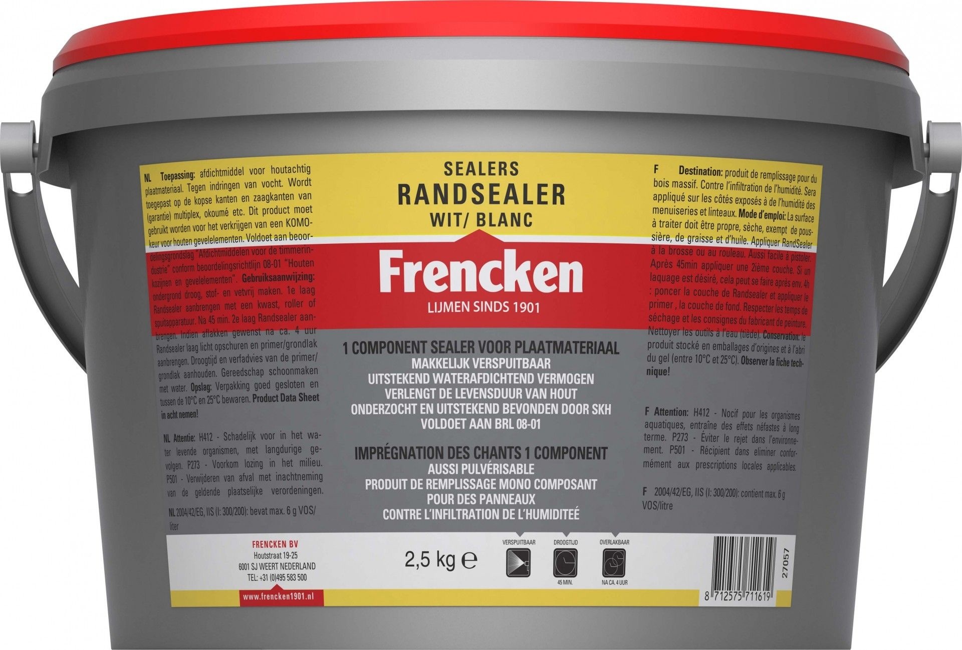 Frencken Randsealer 2,5kg Emmer KOMO