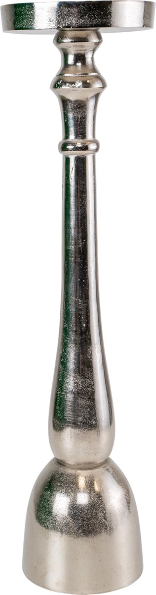 Kaarshouder Classics metaal zilver ø16,50x63cm