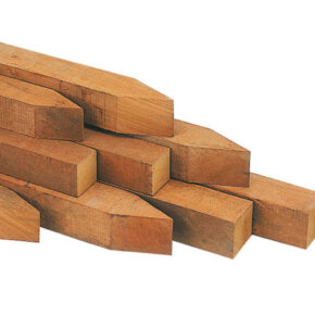 Hardhouten palen Azobe 7x7x275cm
