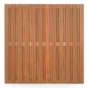 Schutting tuinscherm hardhout recht 180x180cm