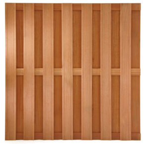 Tuinscherm hardhout recht 180x180cm