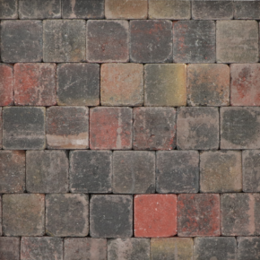 Koppelstones trommelstenen tambourstenen bont 10x10x6cm (m2)