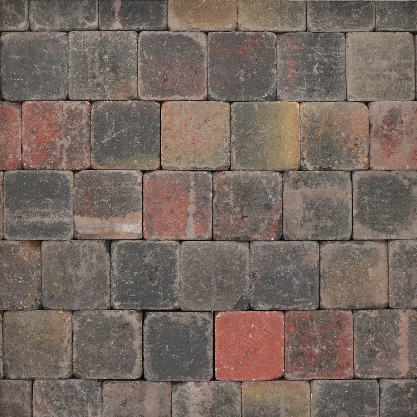 Koppelstones trommelstenen tambourstenen bont 10x10x6cm (m2)