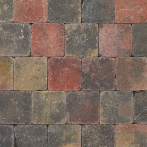 Koppelstones trommelstenen tambourstenen bont 15x15x6cm (m2)