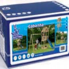 Houten speeltoestellen houten schommel speeltoren bouwdoos Cabanne