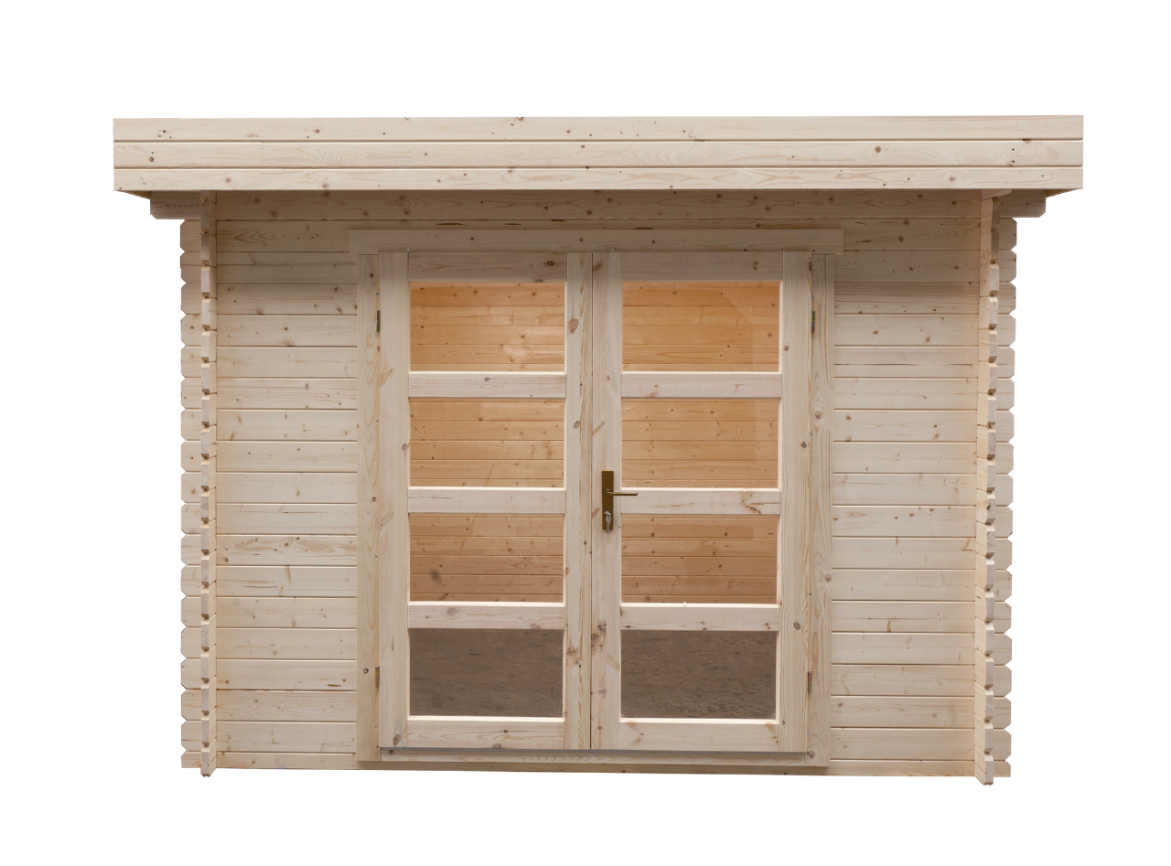 Houten tuinhuis Modern platdak 300x300cm / 28mm