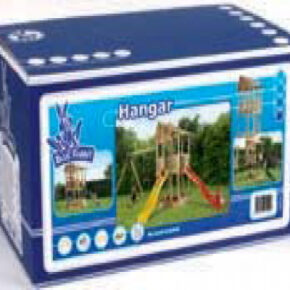 Houten speeltoestellen houten schommel speeltoren bouwdoos Hangar