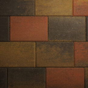Betonklinkers triplesteen 31x21cm bruin genuanceerd strakke uitvoering