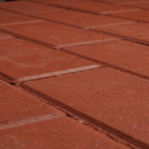 Halve betonklinkers rood 11x11cm sierbestrating