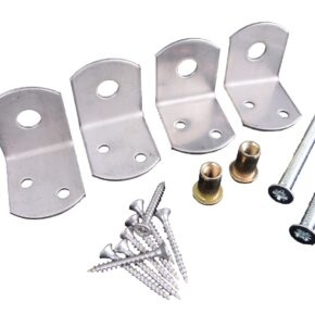 L-beslag rvs hout beton schutting set fencefix
