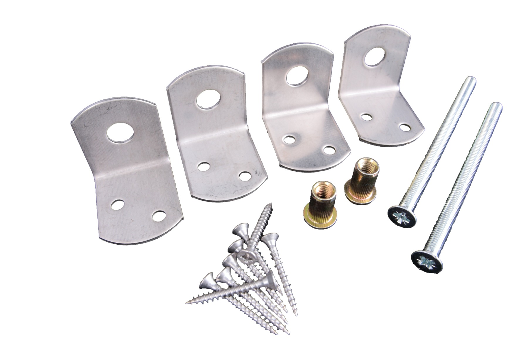 L-beslag rvs hout beton schutting set fencefix