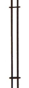 Tuinfakkel fakkel tuin staal zwart 150cm