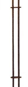 Tuinfakkel fakkel tuin staal bruin 150cm