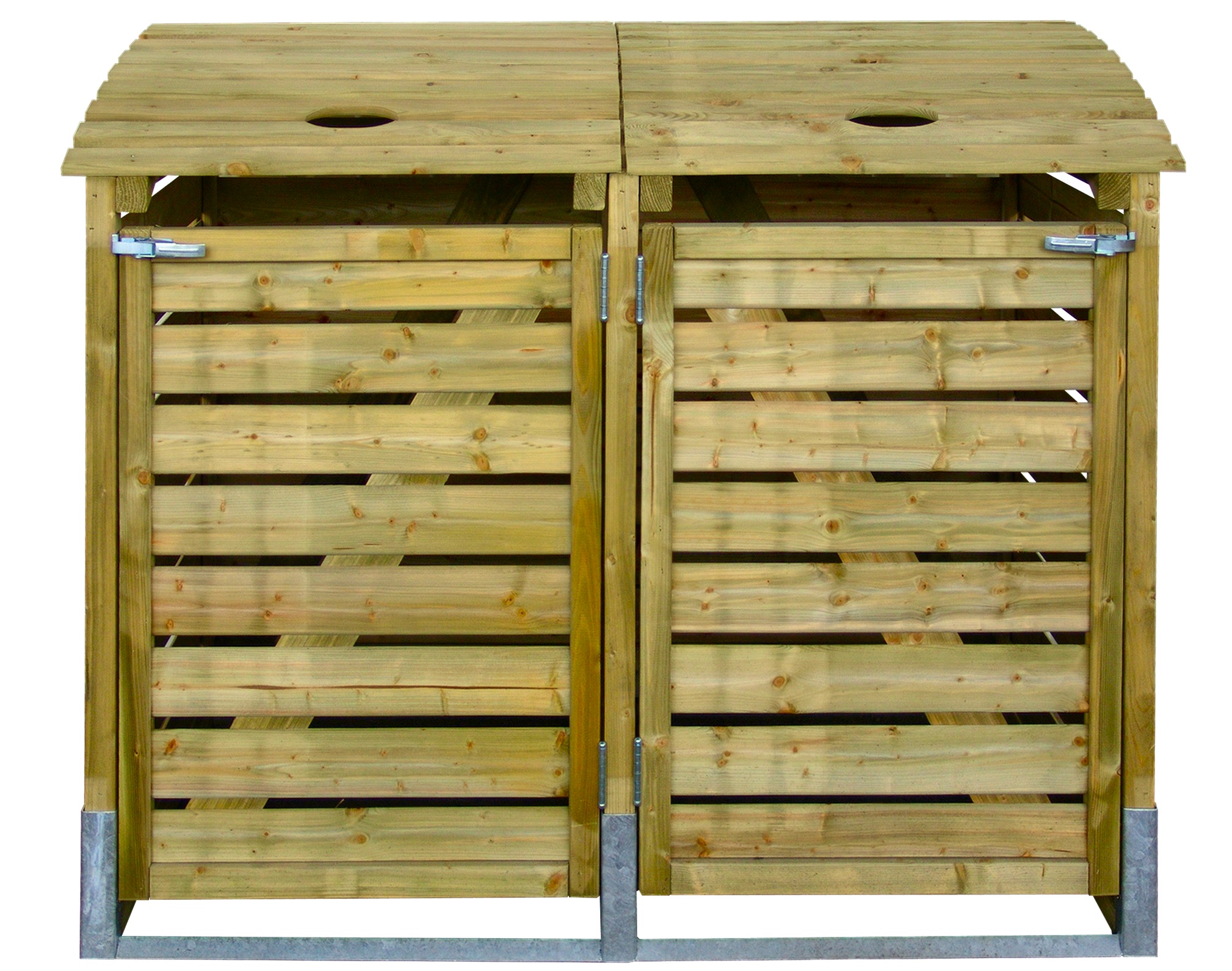 Kliko ombouw containerberging dubbel 155x122x90cm