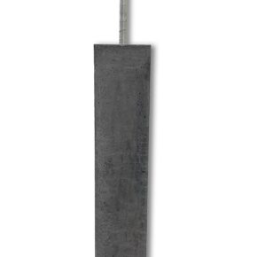 Betonpoer hoog model met facetrand 120x120mm